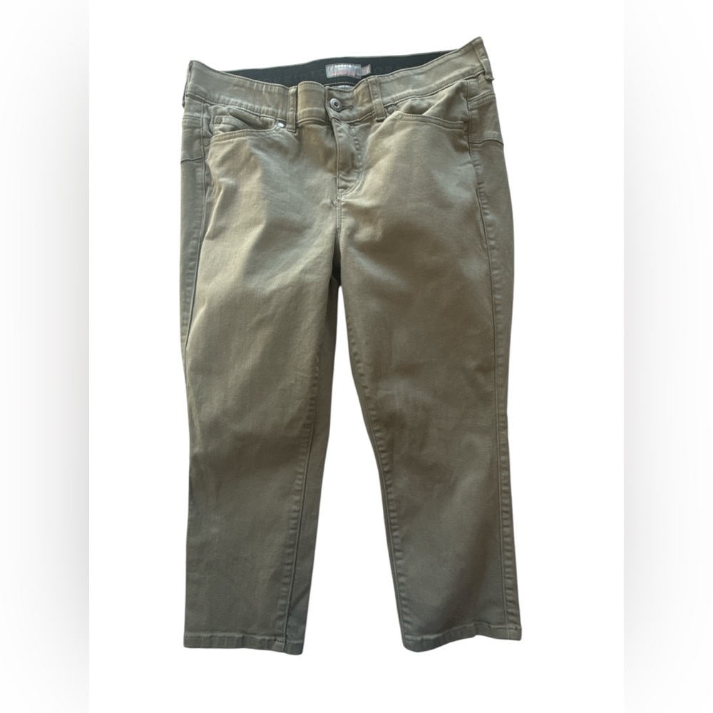 Torrid Olive Crop Bombshell Skinny Pants